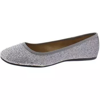 Женские балетки Angelynn с металлическим декором Style & Co., цвет pewter