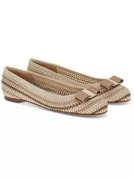 Женские балетки без шнуровки Varina Salvatore Ferragamo, цвет Bone