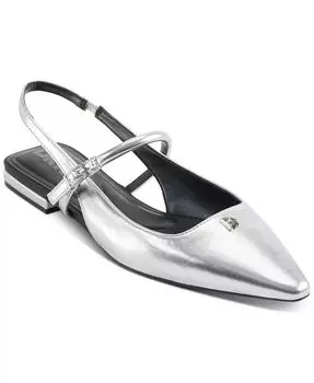 Женские балетки Cairo Slingback DKNY, серебряный