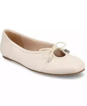 Женские балетки Callee Keyhole Journee Collection, коричневый/бежевый