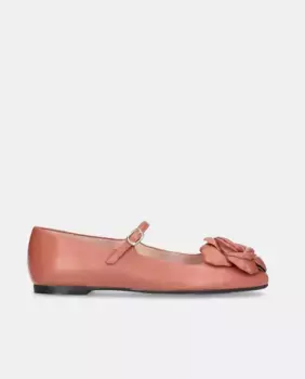 Женские балетки Camille из мягкой наппы с цветком XL Pretty Ballerinas, цвет Maquillaje