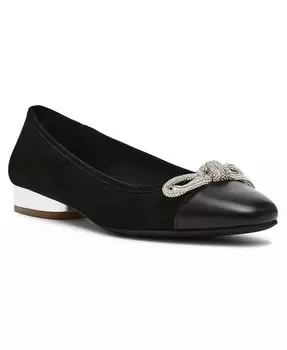 Женские балетки Cassidy со стразами и бантом Anne Klein, черный