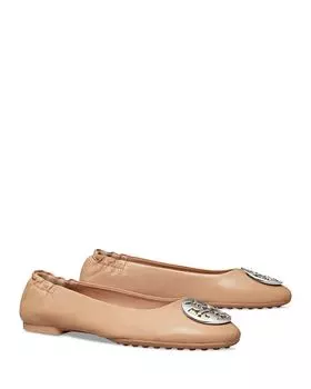 Женские балетки Claire Tory Burch, цвет Tan/Beige