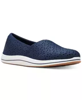 Женские балетки Cloudsteppers Breeze Emily с перфорацией Clarks, синий