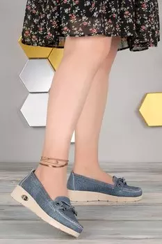 Женские балетки Daily с бантом Cns 1976 г. Woggo, синий