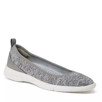 Женские балетки Dearfoams Mia для дома и улицы, цвет grey heather