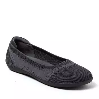 Женские балетки Dearfoams Misty Ballet Flat для дома и улицы, цвет black multi