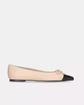 Женские балетки Ella из кожи наппа телесного цвета Pretty Ballerinas, цвет Nude