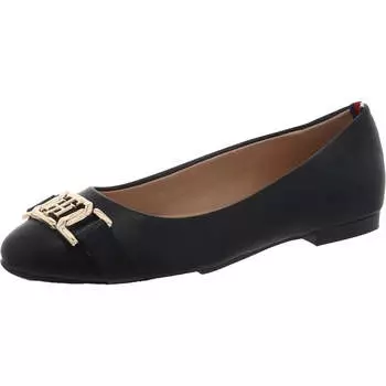 Женские балетки Gallyne Logo Flat Tommy Hilfiger, черный
