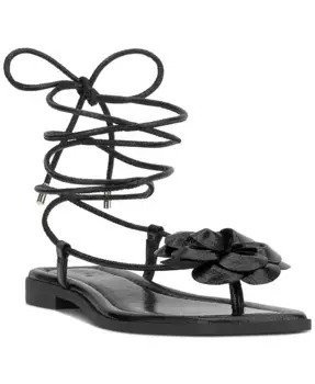 Женские балетки Gilma Flower на шнуровке I.N.C. International Concepts, черный