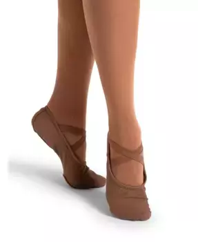 Женские балетки Hanami Canvas Wide Capezio, коричневый