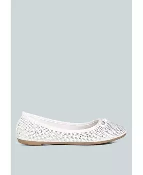 Женские балетки hosana со стразами и заклепками London Rag, бежевый