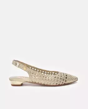 Женские балетки из металлизированной сетки Xti, золото