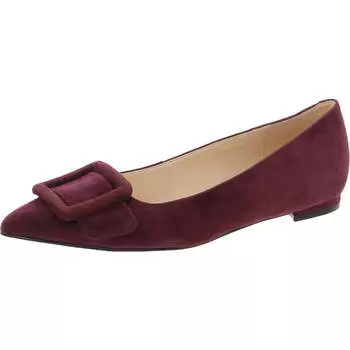 Женские балетки Jesike из замши с отделкой Nine West, темно-красный