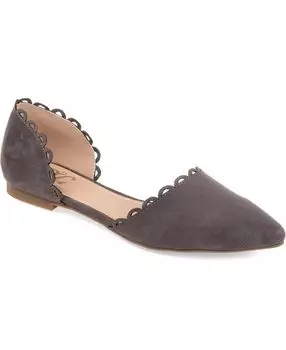 Женские балетки Jezlin с фестонами Journee Collection, серый
