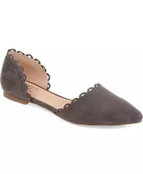 Женские балетки Jezlin Scalloped Flats Journee Collection, серый