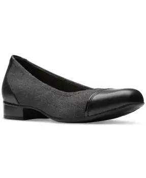 Женские балетки Juliet Step с мыском на липучке Clarks, мультиколор