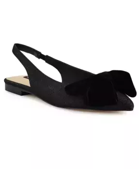 Женские балетки Junnie Bow Slingback Nine West, черный