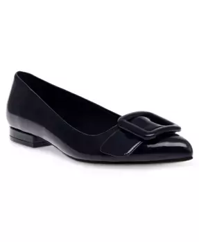 Женские балетки Kalea с заостренным носком и пряжкой Anne Klein, синий