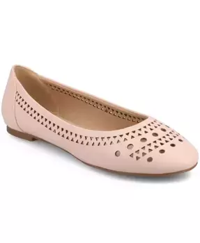 Женские балетки Kamrah с перфорацией Journee Collection, розовый