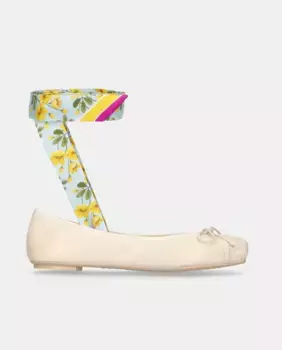 Женские балетки Kristen в стиле Sacchetto из кожи наппа Pretty Ballerinas, цвет Crudo