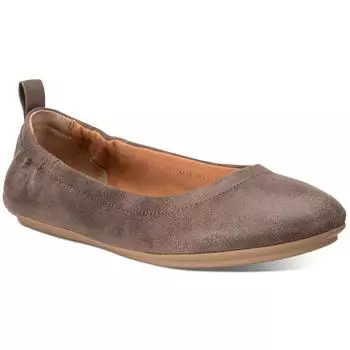 Женские балетки Lucia Slip On с круглым носком Sun + Stone, цвет taupe smooth