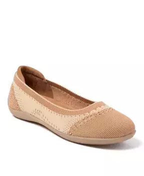 Женские балетки Misty легкие слипоны Dearfoams, коричневый/бежевый