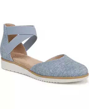 Женские балетки на низком клине Intro Round Toe Slip On Soul Naturalizer, синий