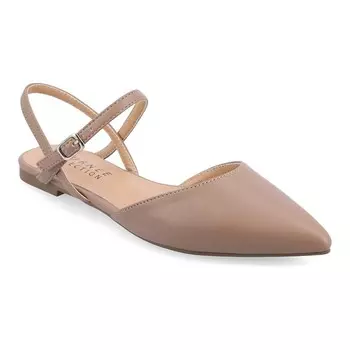 Женские балетки на плоской подошве из пены Tru Comfort Foam Superнатуральных оттенков Journee Collection Martine, цвет Rosewood