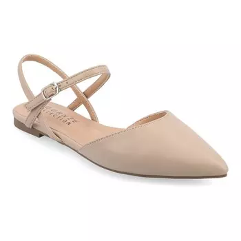 Женские балетки на плоской подошве из пены Tru Comfort Foam Superнатуральных оттенков Journee Collection Martine, цвет Wheat