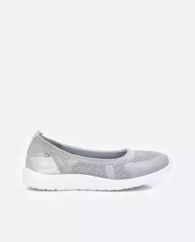 Женские балетки на плоской подошве с резиновой подошвой Xti, серебряный