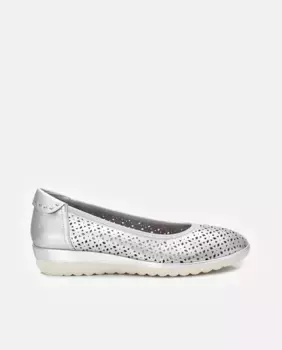 Женские балетки на резиновой подошве Xti, серебряный