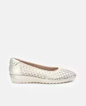 Женские балетки на резиновой подошве Xti, золото