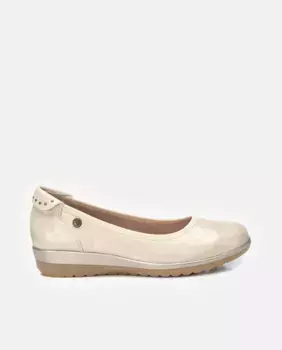 Женские балетки на толстой нескользящей подошве Xti, бежевый