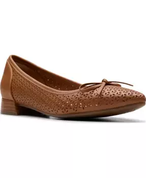Женские балетки Natalyn Step Clarks, коричневый/бежевый
