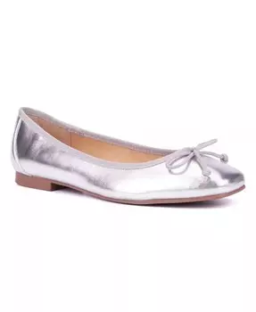 Женские балетки Paulina New York & Company, серебро