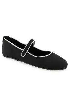 Женские балетки Perry Knit с круглым носком в стиле Mary Jane Aerosoles, черный