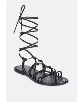 Женские балетки ручной работы BAXEA с завязками на завязках Rag & Co, черный