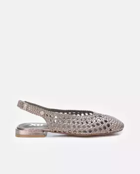 Женские балетки с плетением и открытой пяткой Xti, серый