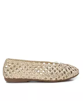 Женские балетки с плетением от XTI, золотой