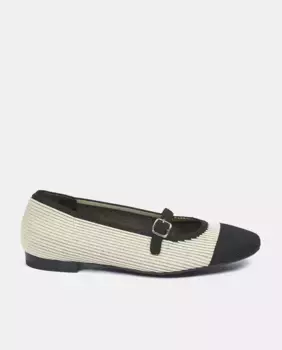 Женские балетки с пряжкой Miss Elastic, черный