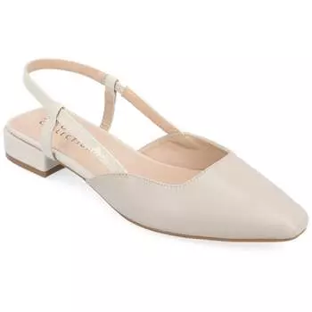 Женские балетки с узором пейсли из коллекции Journee, бежевый