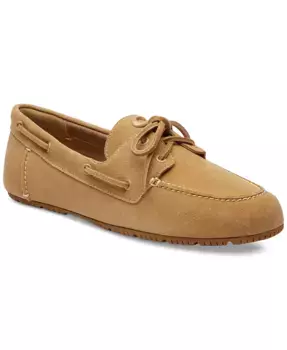 Женские балетки Sculpted C Boat Shoe COACH, коричневый/бежевый