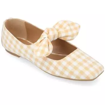 Женские балетки Tru Comfort Foam Seralinn из коллекции Journee, цвет plaid/tan