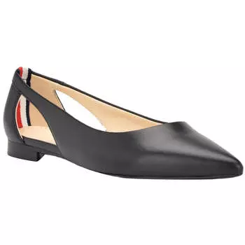Женские балетки Velahi из искусственной кожи Tommy Hilfiger, черный