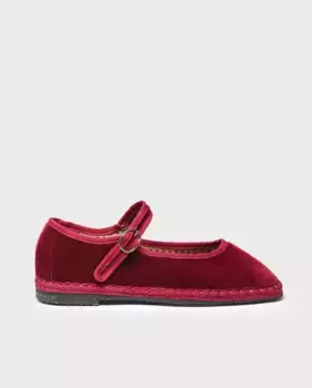 Женские бархатные балетки Mary Janes Toni Pons, бордовый