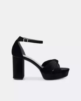 Женские бархатные босоножки на платформе Green Coast, черный