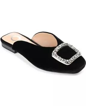Женские бархатные мюли Sonnia Journee Collection, черный