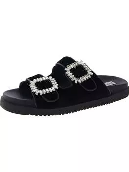 Женские бархатные шлепанцы Mystik Steve Madden, черный