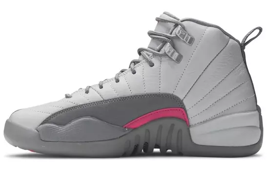 Кроссовки Jordan 12 Retro Wolf Grey Vivid Pink GS